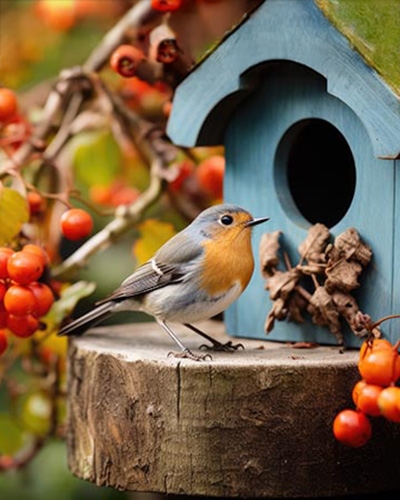 Illustration des étapes pour rempoter une plante verte en février, de l’arrosage au remplissage du pot.